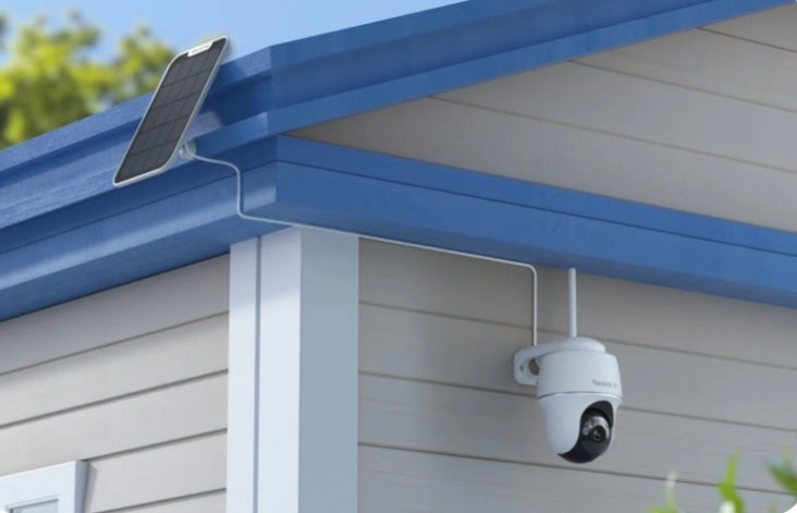 Caméra autonome sans fil (solaire ou batterie) ARGUS PT ULTRA 4K 8MP panoramique & inclinable avec projecteurs