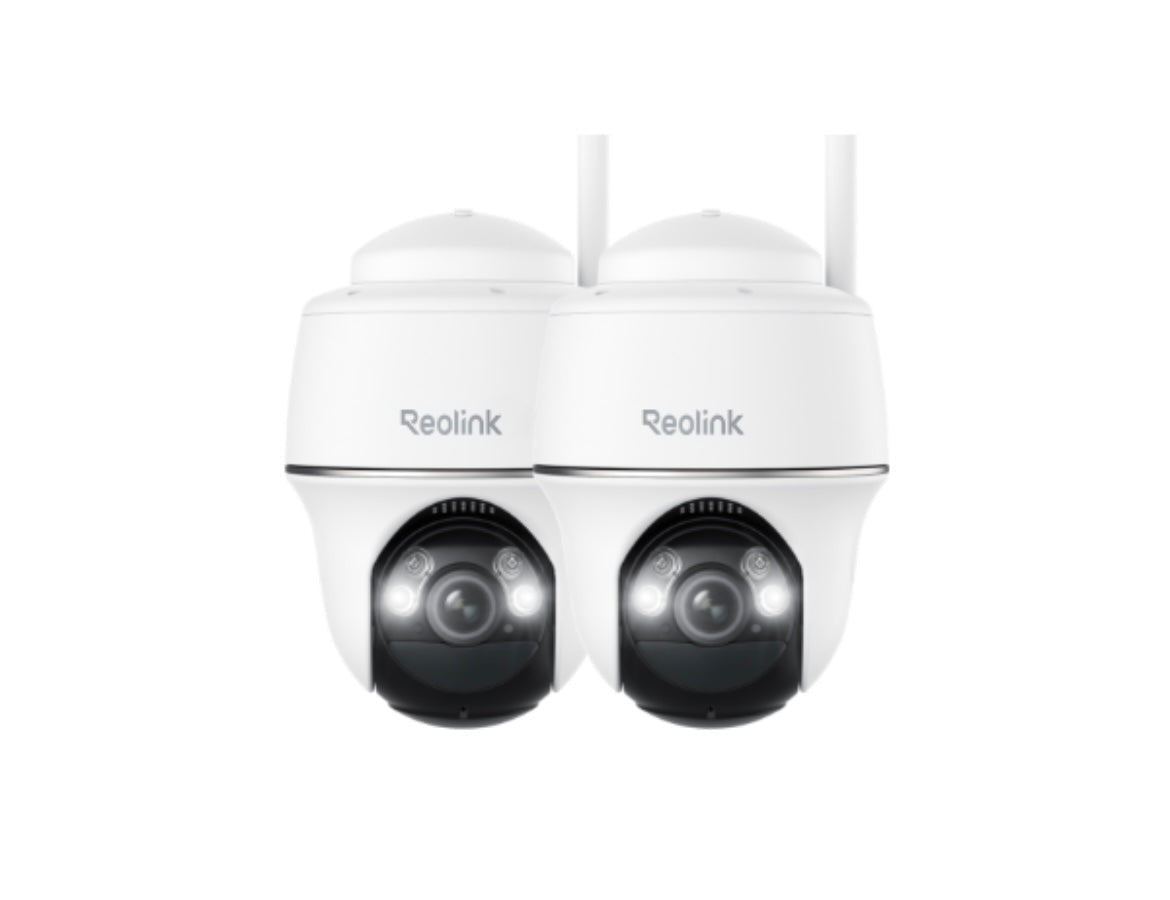 Caméra autonome sans fil (solaire ou batterie) ARGUS PT ULTRA 4K 8MP panoramique & inclinable avec projecteurs, lot de 2 (15 % de réduction)