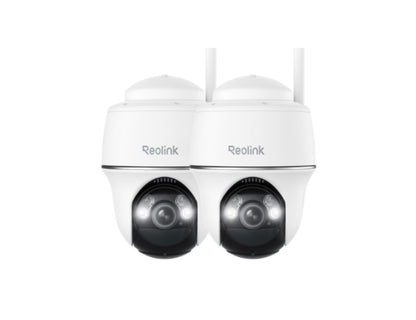 Caméra autonome sans fil (solaire ou batterie) ARGUS PT ULTRA 4K 8MP panoramique & inclinable avec projecteurs, lot de 2 (15 % de réduction)