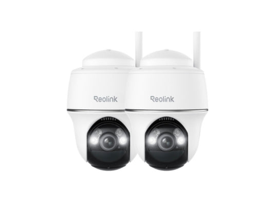 Caméra autonome sans fil (batterie) ARGUS PT ULTRA Reolink 4K 8 mégapixels panoramique & inclinable avec projecteurs, lot de 2 (15 % de réduction)