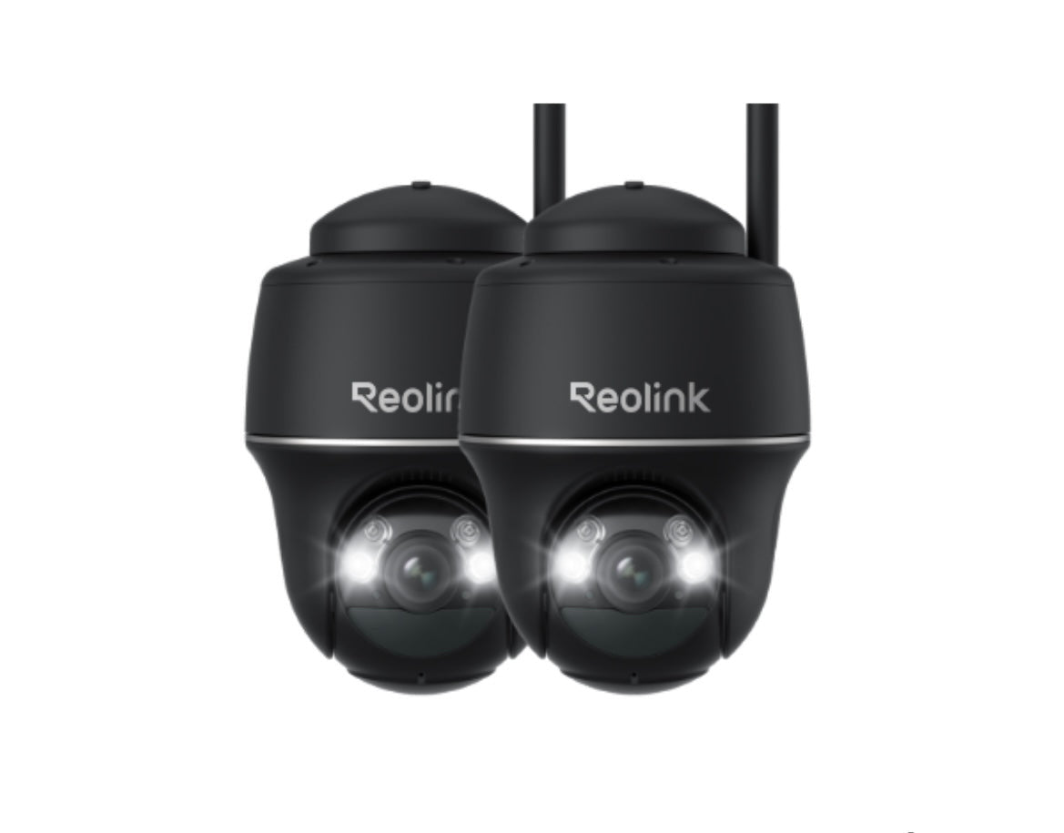 Caméra autonome sans fil (solaire ou batterie) ARGUS PT ULTRA 4K 8MP panoramique & inclinable avec projecteurs, lot de 2 (15 % de réduction)