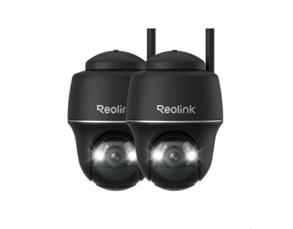 Caméra autonome sans fil (solaire ou batterie) ARGUS PT ULTRA 4K 8MP panoramique & inclinable avec projecteurs, lot de 2 (15 % de réduction)
